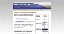 Desktop Screenshot of mymarathonpace.com